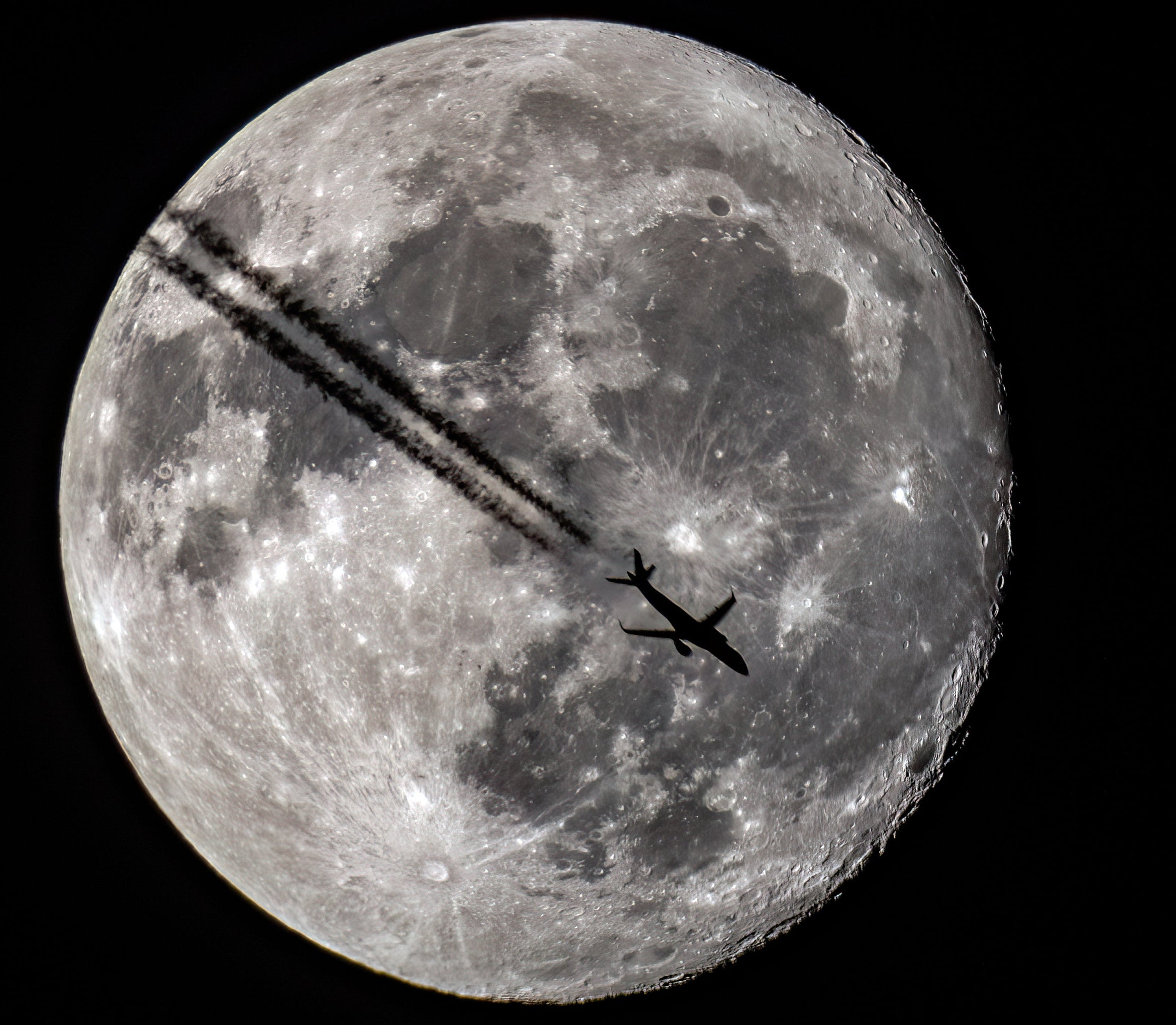 Crossing the Silent Disc moon transit astrophotography fine art print space wall art