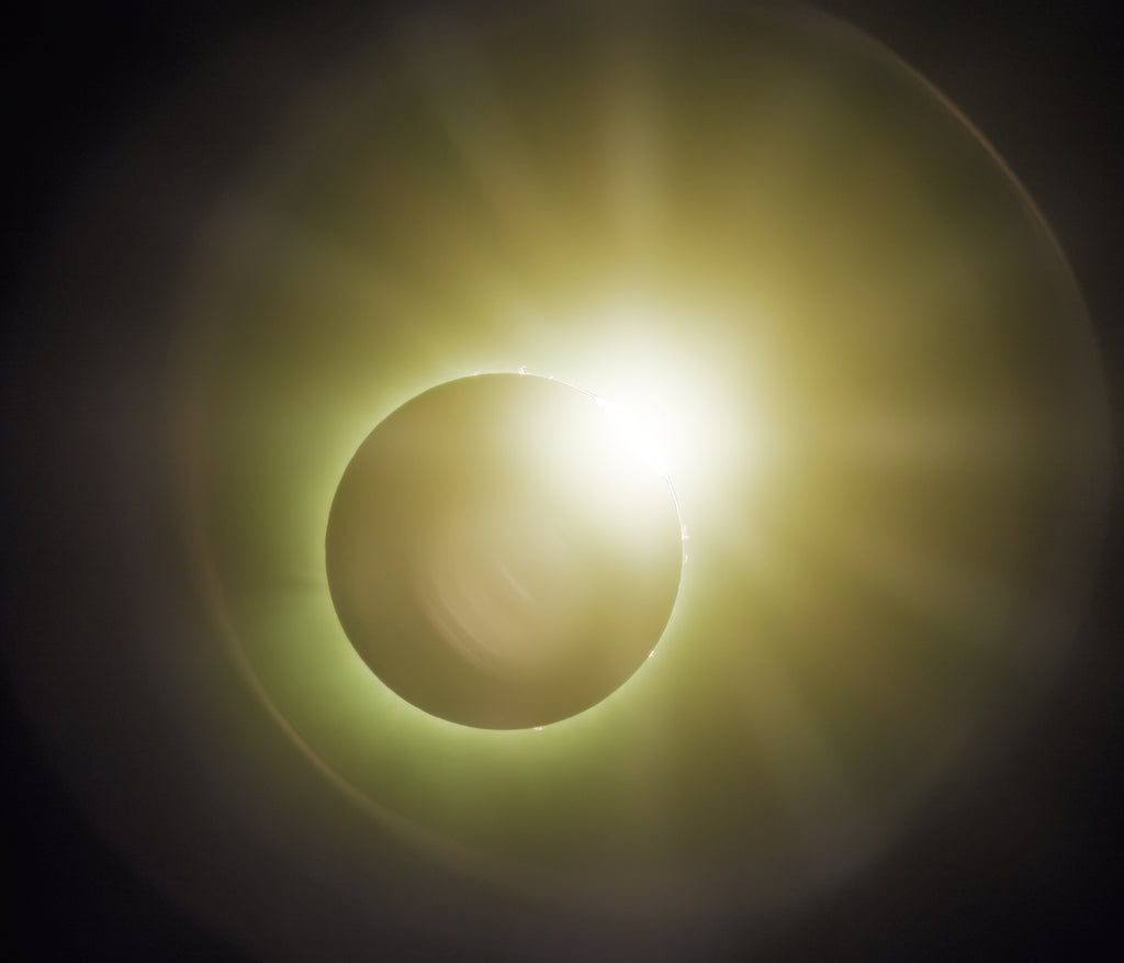 The  Diamond Ring total solar eclipse astrophotography print fine art solar corona deep space wall art by Astroshap