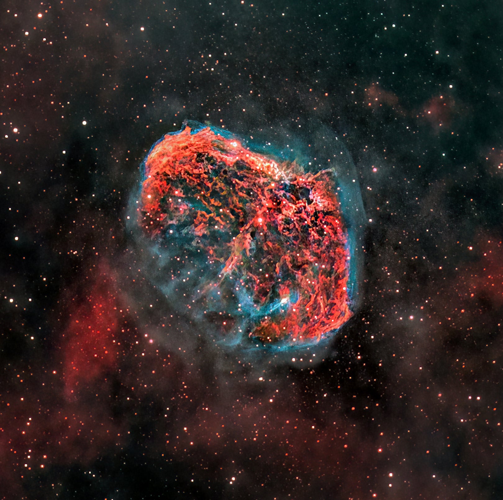 Crescent Nebula NGC 6888 astrophotography print fine Wolf-Rayet star Cygnus deep sky art